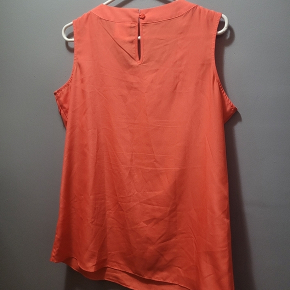 DG2 Diane Gilman Coral Sleeveless Top M - Picture 6 of 6